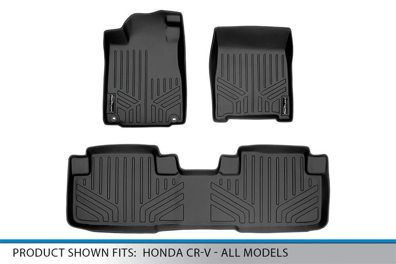 SMARTLINER Custom Fit Floor Mats 2 Row Liner Set for 2012-2016 Honda CR-V - Image 5
